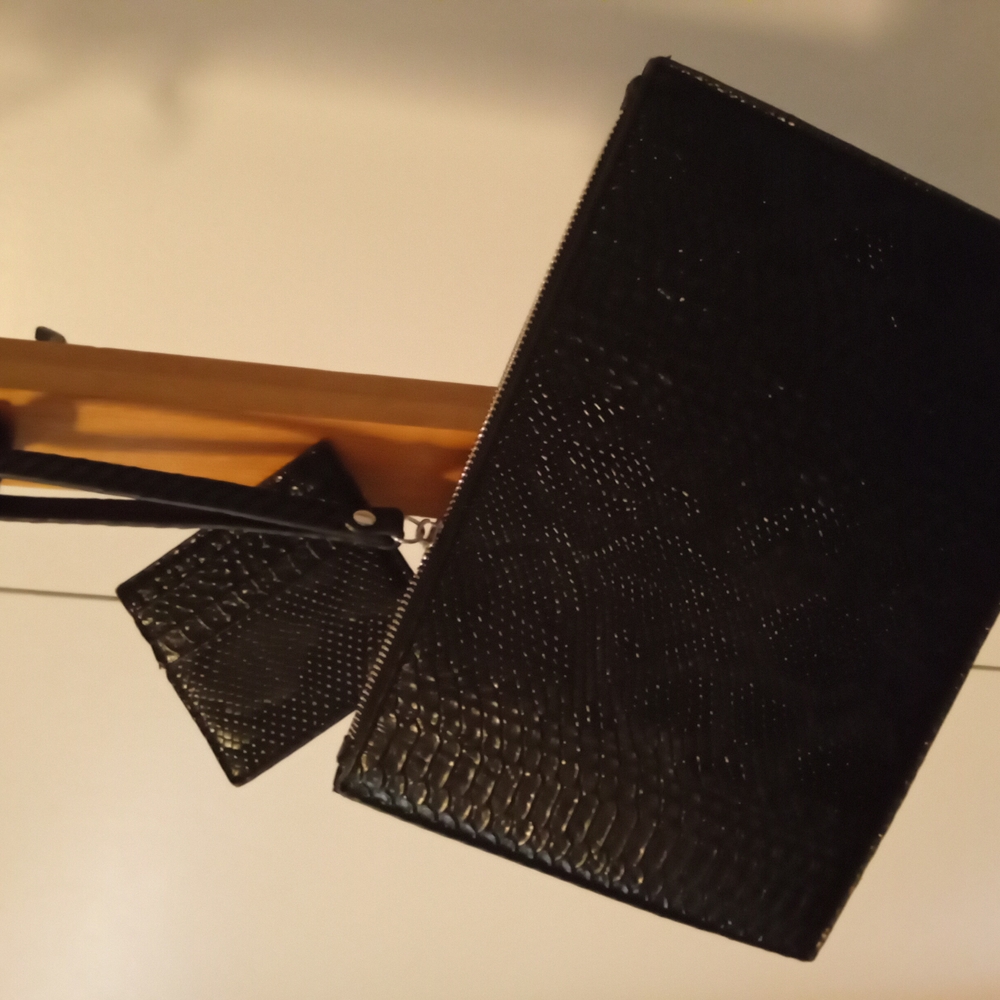 Black Label Elegant Black Clutch
